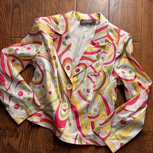 Tribal Multicolor Swirl Women's Blazer
